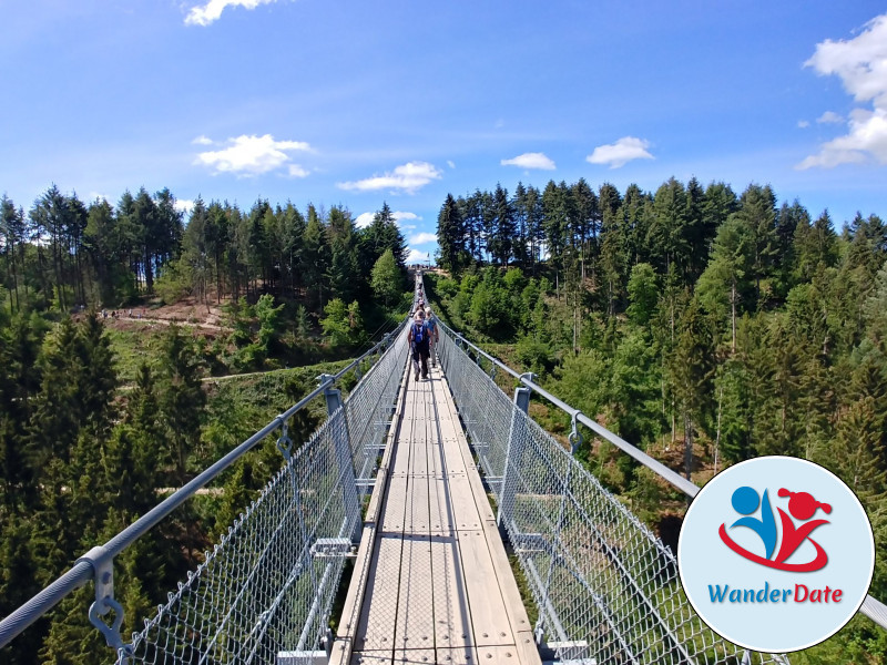 Hängeseilbrücke Geierlay und Traumschleife Layensteig Strimmiger Berg