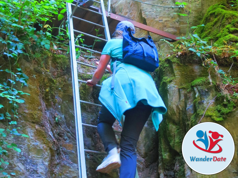 Hängeseilbrücke Geierlay und Traumschleife Layensteig Strimmiger Berg