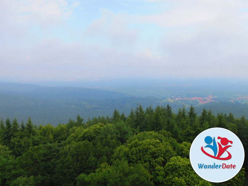 Bismarckturm, Heidenfels und Teufelsstein um Bad Dürkheim