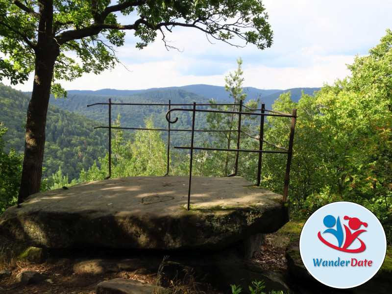 Hambacher Schloss, Felsenmeer und Hohe Loog