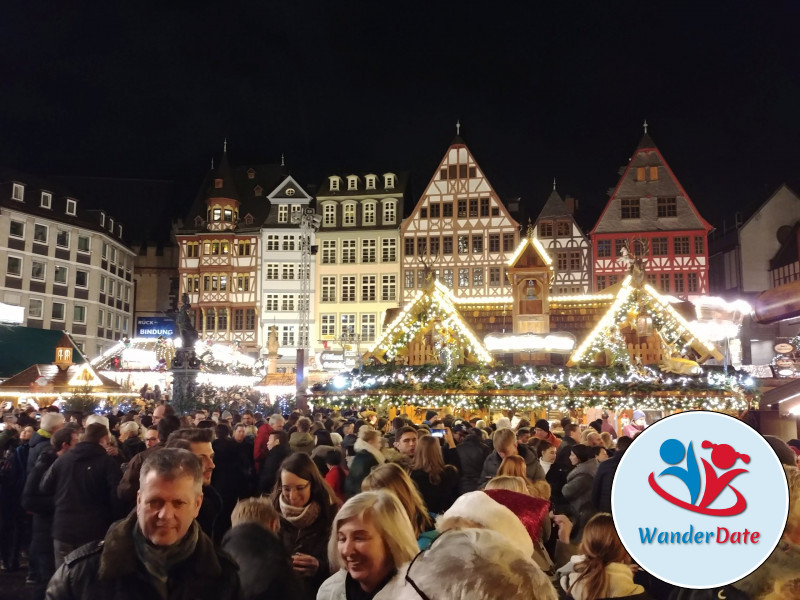 Frankfurter Nightwalk zur Single-Party im Südbahnhof